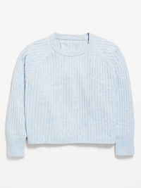 SoSoft Long-Sleeve Ribbed Sweater for Girls