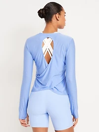 CloudMotion Wrap-Back Top