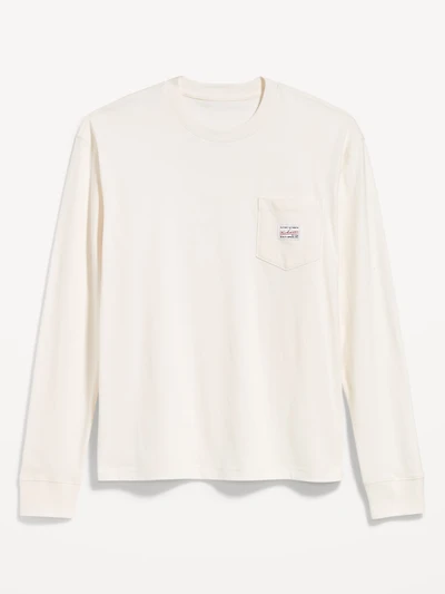 Heavyweight Long-Sleeve Logo-Graphic T-Shirt