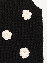 Applique Sweater-Knit Tank Top for Toddler Girls