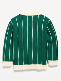 HOLD: Long-Sleeve Collared Sweater for Toddler Boys