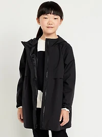 Water-Resistant Hooded Jacket for Girls