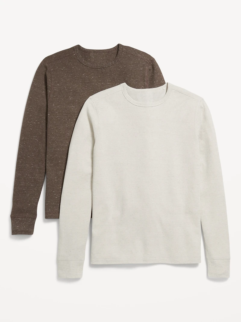 Waffle-Knit T-Shirt 2-Pack