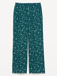 High-Waisted Cozy Rib Pajama Pants