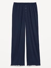 High-Waisted Cozy Rib Pajama Pants