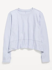 CloudMotion Long-Sleeve Performance T-Shirt for Girls