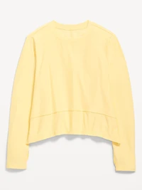 CloudMotion Long-Sleeve Performance T-Shirt for Girls