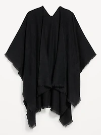 Flannel Fringe Poncho