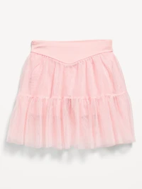 High-Waisted Tutu Performance Skort for Toddler Girls