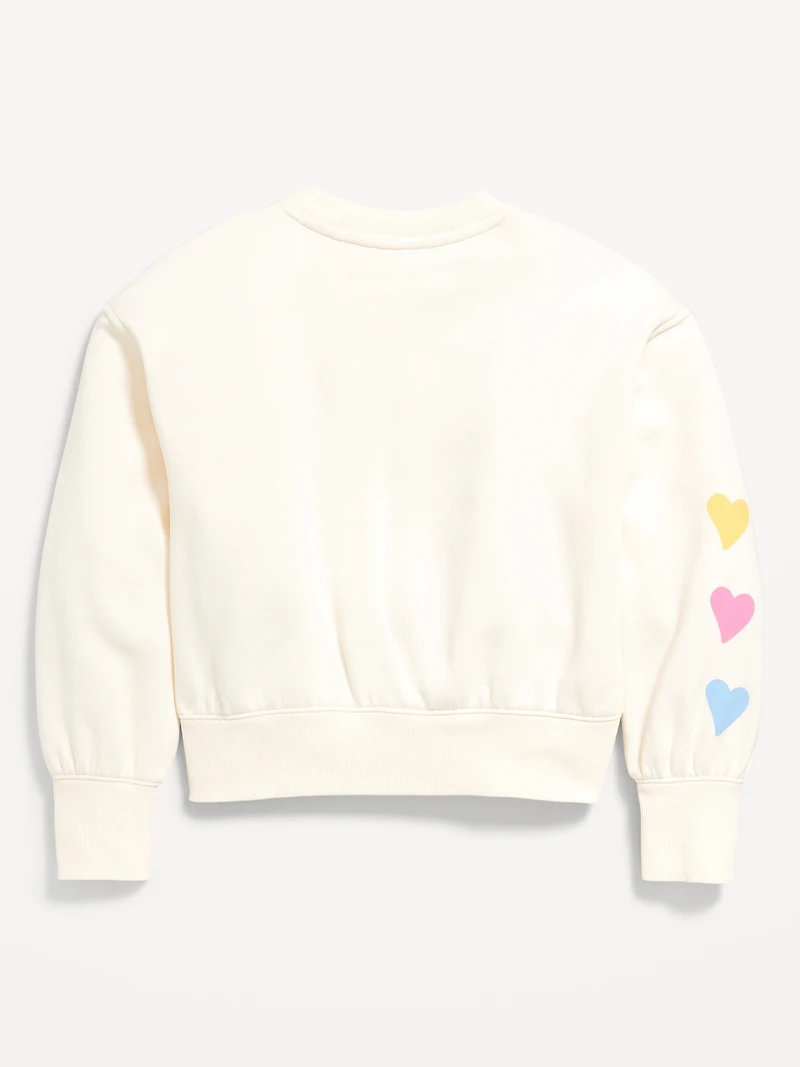 Favorite Fleece Oversized Graphic Sweatshirt for Girls