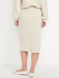 Extra High-Waisted Bounce Fleece Midi Skirt