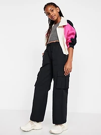High-Waisted Cargo Wide-Leg Performance Pants for Girls