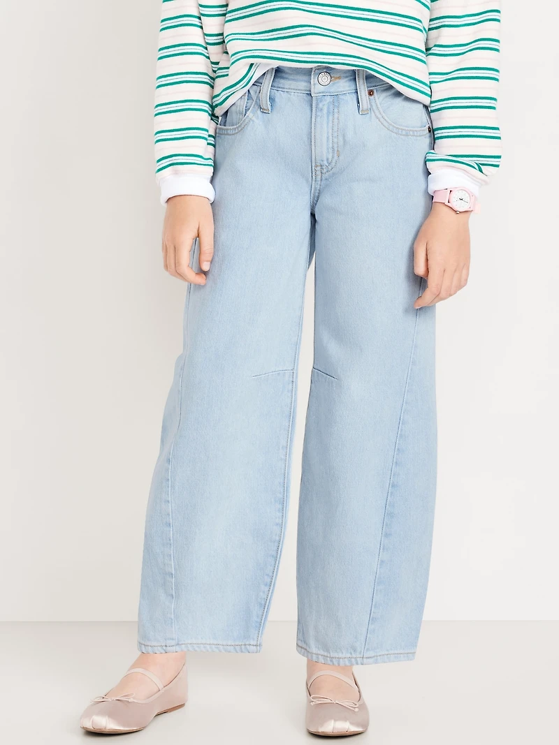Super Baggy Barrel-Leg Jeans for Girls