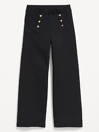 High-Waisted Straight-Leg Sailor Pants for Girls