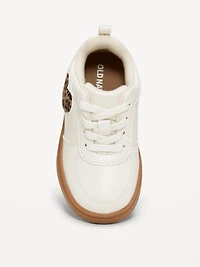 Faux-Leather Sneakers for Toddler Girls