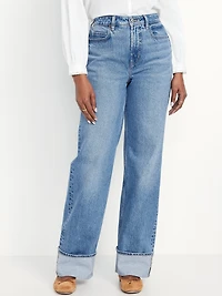 Curvy Extra High-Waisted Wide-Leg Jeans