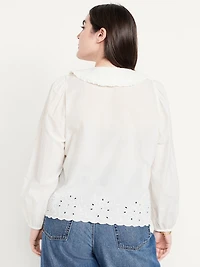 Ruffle-Collar Top