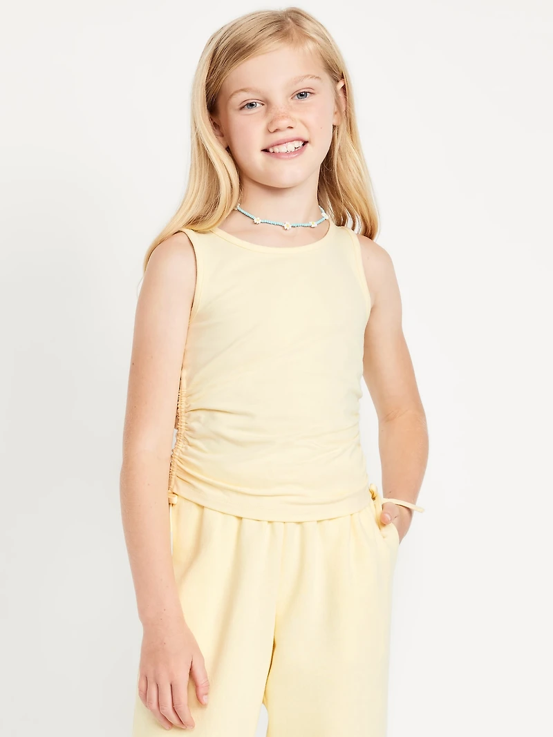 Side-Ruched Tank Top for Girls
