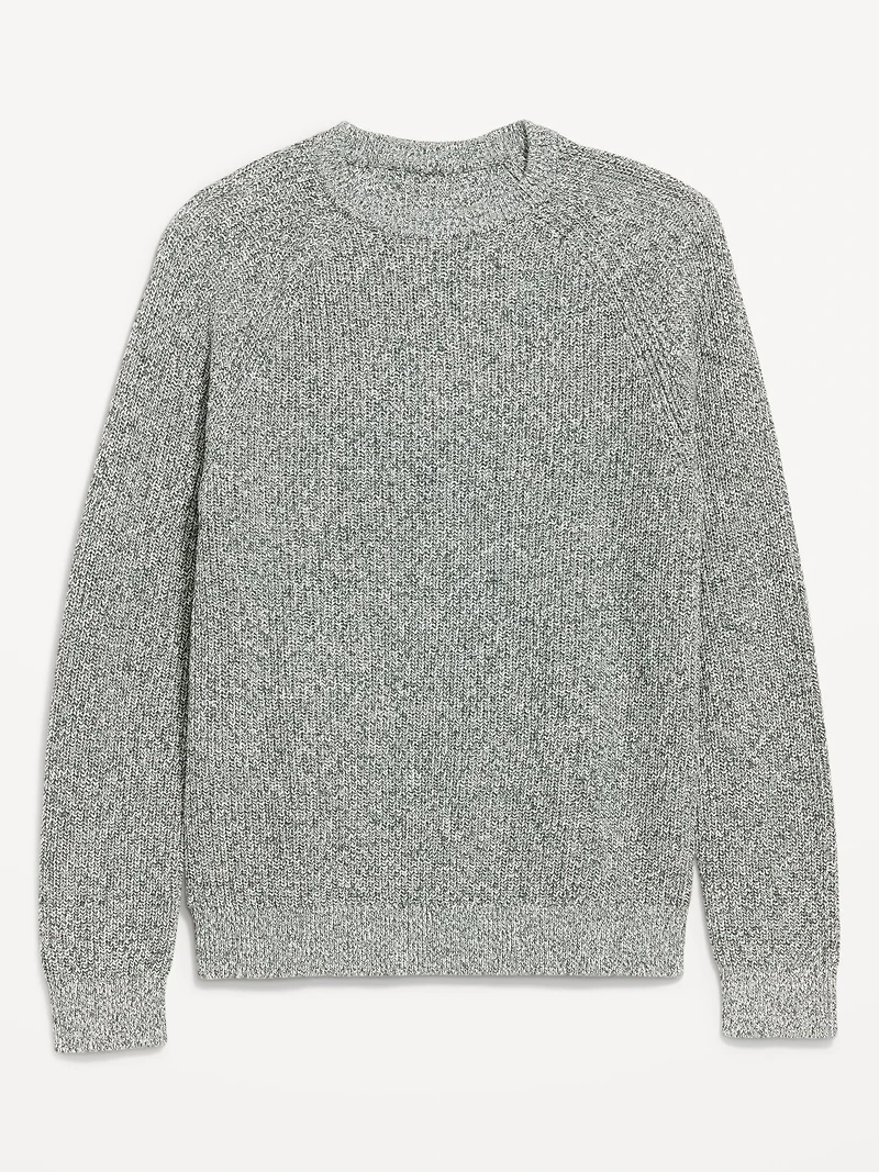 Crew-Neck Shaker-Stitch Sweater
