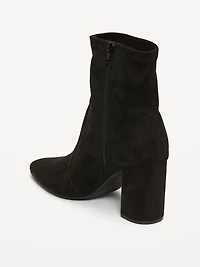 Faux-Suede Heeled Boots for Women