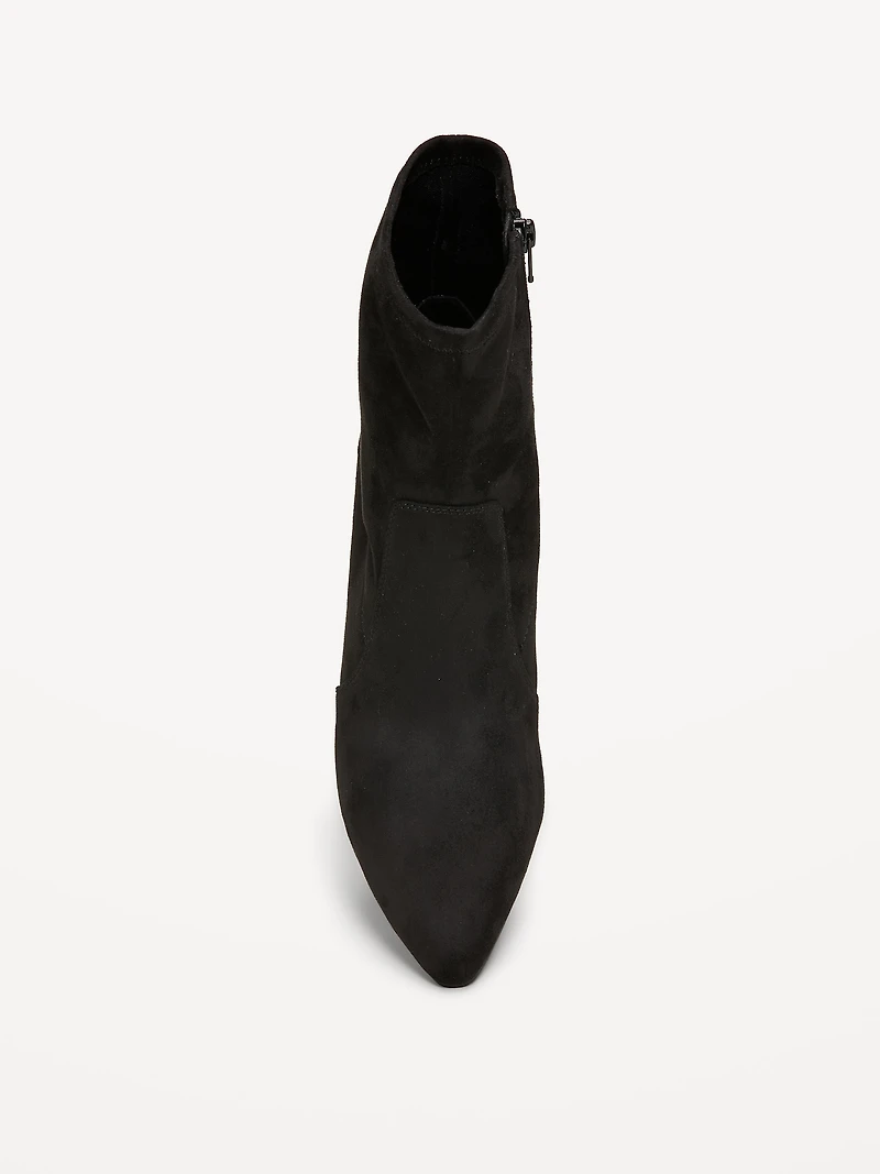 Faux-Suede Heeled Boots for Women