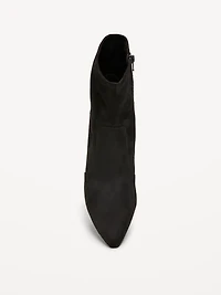 Faux-Suede Heeled Boots for Women