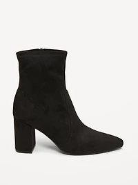 Faux-Suede Heeled Boots for Women