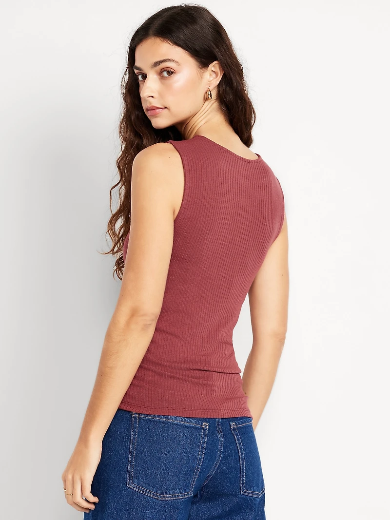High-Neck Shirred Cropped Top