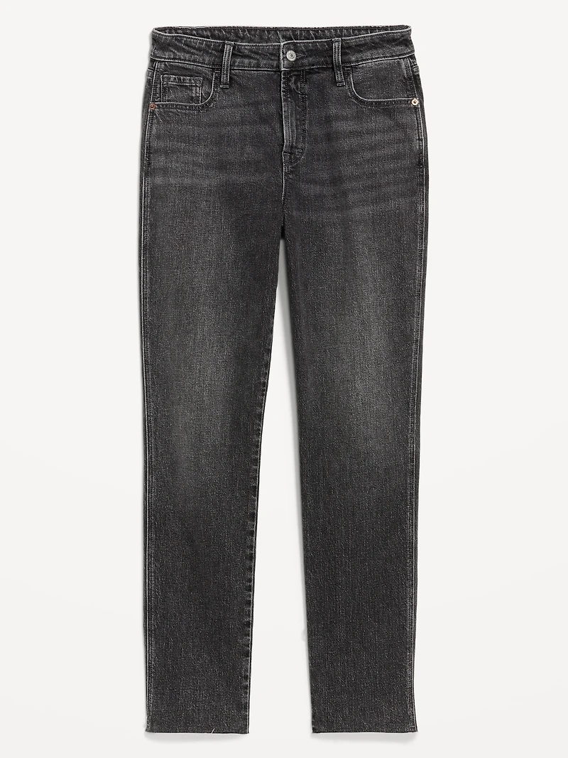 High-Waisted Vintage Slim Jeans