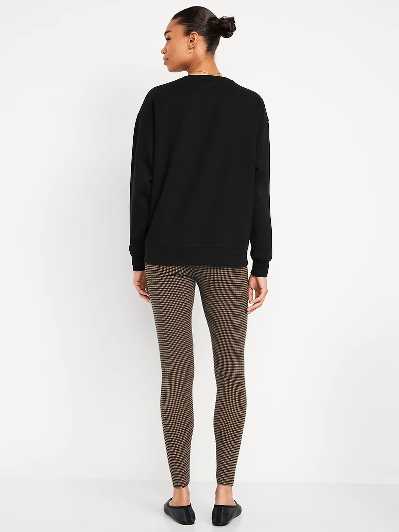 High-Waisted Jersey Fashion Layering Leggings