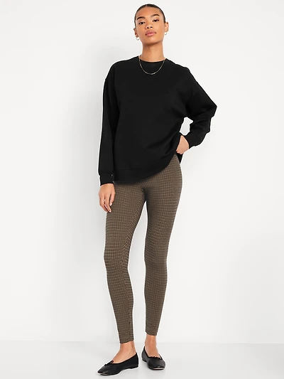High-Waisted Jersey Fashion Layering Leggings