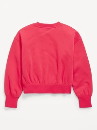 Favorite Fleece Oversized Graphic Sweatshirt for Girls