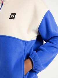 Oversized Performance Microfleece Cropped Half Zip