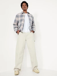 Insulated Cropped Flannel Shacket