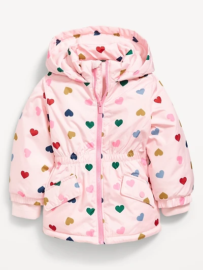 Water-Resistant Snow Jacket for Toddler Girls