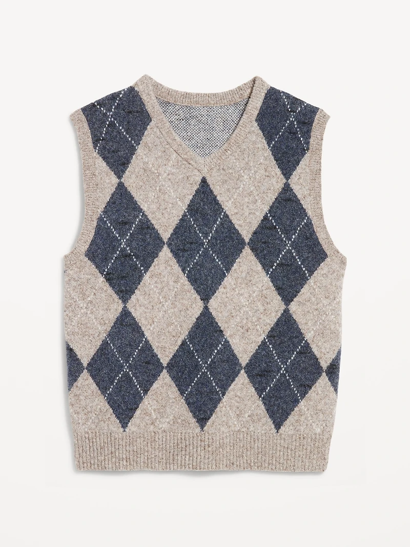 Wool-Blend Sweater Vest