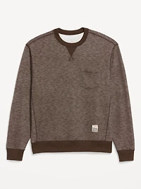 Textured Pocket Sweatshirt