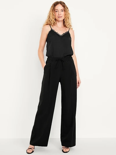High-Waisted Wide-Leg Trouser