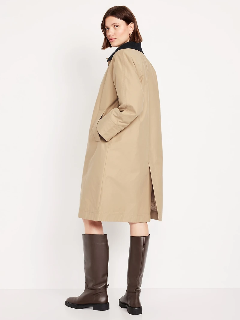 Water-Resistant Long Barn Coat