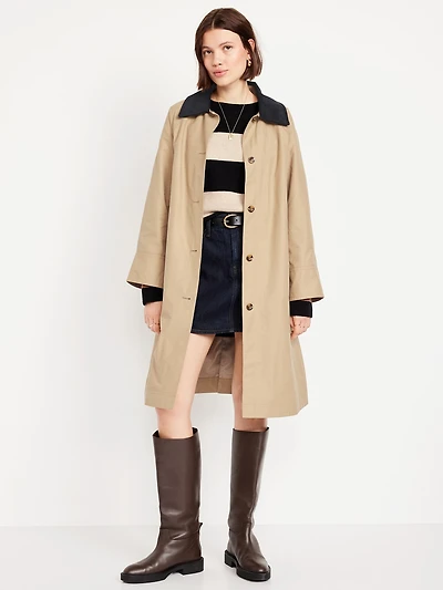 Water-Resistant Long Barn Coat