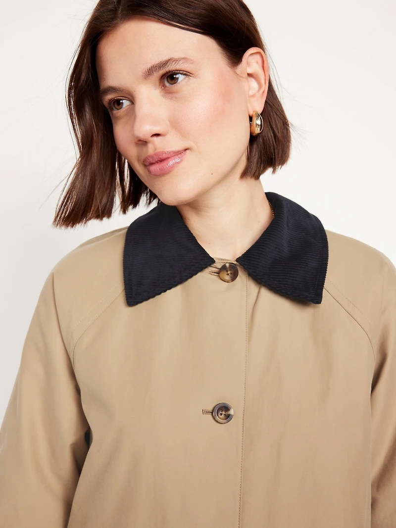 Water-Resistant Long Barn Coat