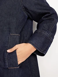 Long Denim Barn Coat