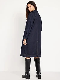 Long Denim Barn Coat