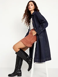 Long Denim Barn Coat