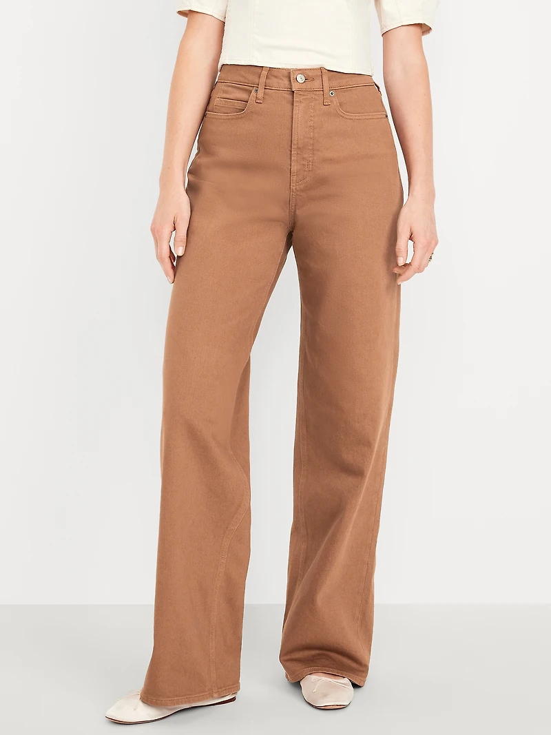 Extra High-Waisted Wide-Leg Jeans