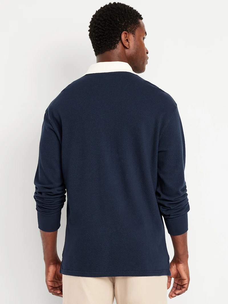 Loose Fit Pique Polo