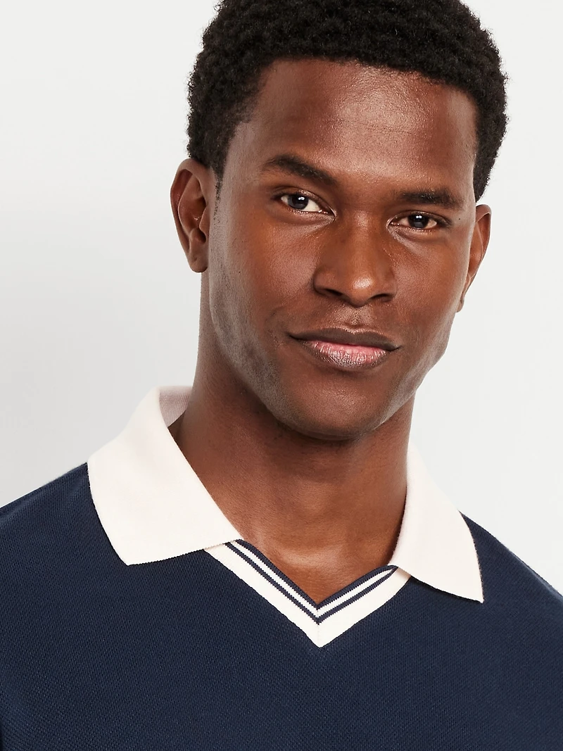 Loose Fit Pique Polo