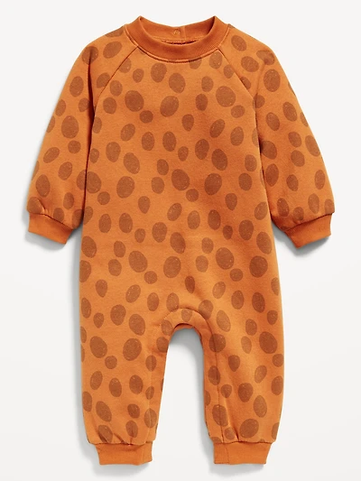 Long-Sleeve Fleece One-Piece Jumpsuit for Baby