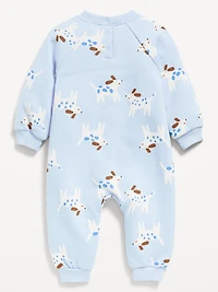 Long-Sleeve Fleece One-Piece Jumpsuit for Baby