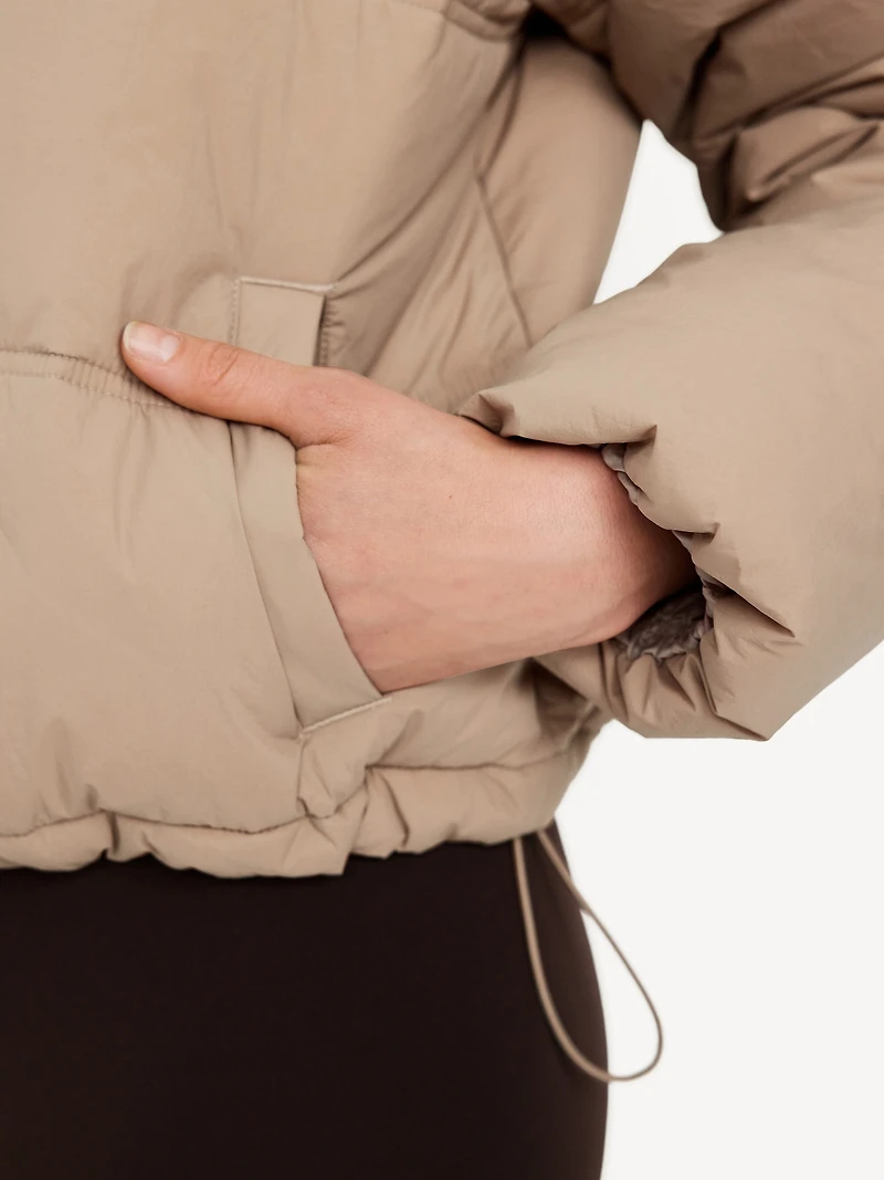 Water-Resistant Nylon Puffer Jacket
